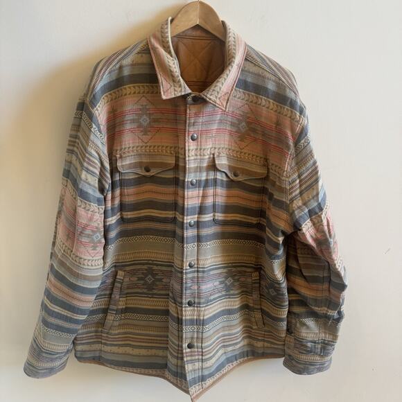 NEW Faherty Good Feather Reversible Bondi Jacket Mens XXL Tribal Primaloft Fall - Picture 4 of 16